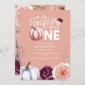 Een kleine pompoenflorale herfst op de eerste verj (Voorkant / Achterkant)