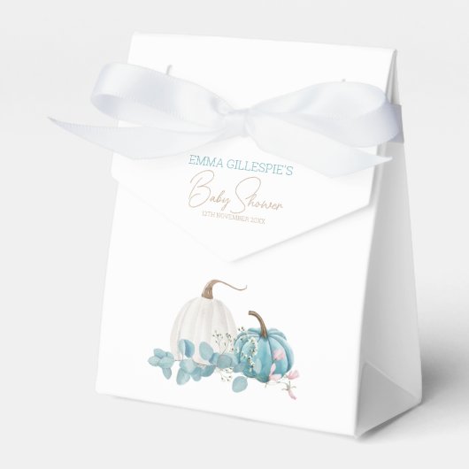 Een kleine pompoenHerfst Baby shower Bedankdoosjes (Voorkant Zijde)