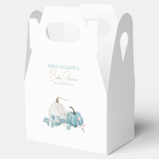 Een kleine pompoenHerfst Baby shower Bedankdoosjes (Geopend)