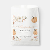 Een kleine pompoenHerfst Baby shower Bedankzakje (Voorkant)