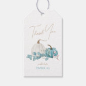 Een kleine pompoenHerfst Baby shower Cadeaulabel (Voorkant)