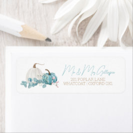 Een kleine pompoenHerfst Baby shower Etiket