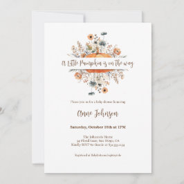 Een kleine pompoenHerfst Baby shower | Genderneutr Kaart