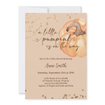 Een kleine pompoenHerfst Baby shower | Genderneutr