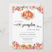 Een kleine pompoenHerfst Baby shower | Genderneutr Kaart (Voorkant)