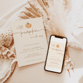 Een kleine pompoenHerfst Baby shower | Genderneutr Kaart