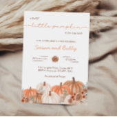 Een kleine pompoenHerfst Baby shower | Genderneutr Kaart