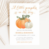 Een kleine pompoenHerfst Baby shower | Genderneutr Kaart