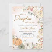 Een kleine pompoenHerfst Baby shower Kaart (Voorkant)