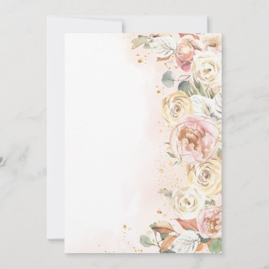 Een kleine pompoenHerfst Baby shower Kaart (Achterkant)