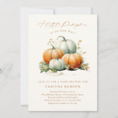 Een kleine pompoenHerfst Baby shower Kaart (Voorkant)