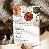 Een kleine pompoenHerfst Baby shower Kaart