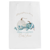 Een kleine pompoenHerfst Baby shower Medium Cadeauzakje (Voorkant)