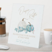 Een kleine pompoenHerfst Baby shower Reclamebord Met Voetstuk (Insitu)