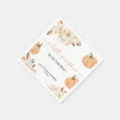 Een kleine pompoenHerfst Baby shower Servet (Hoek)