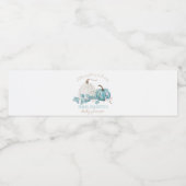 Een kleine pompoenHerfst Baby shower Waterfles Etiket (Enkel label)