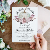 Een kleine pompoenherfst Elegant Purple Flowers Kaart