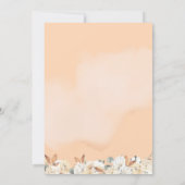 Een kleine pompoenherfst Floral Herfst Baby shower Kaart (Achterkant)