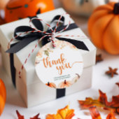 Een kleine pompoenherfst Herfst Baby shower Bedankjes Labels