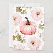 Een kleine pompoenherfst Herfst Baby shower Kaart (Achterkant)