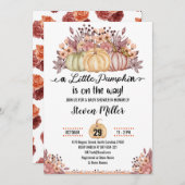 Een kleine pompoenherfst herfst Baby shower Kaart (Voorkant / Achterkant)