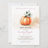 Een kleine pompoenherfst Herfst Baby shower Kaart (Voorkant)