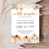 Een kleine pompoenherfst Herfst Baby shower Kaart