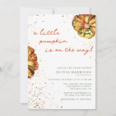 Een kleine pompoenherfst Herfst Baby shower Kaart (Voorkant)