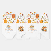 Een kleine pompoenherfst Herfst Floral Baby shower Bedankdoosjes (Ongevouwen)