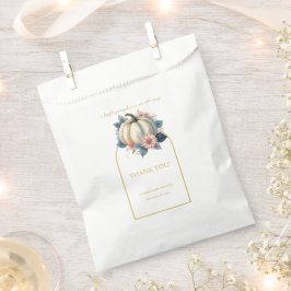 Een kleine pompoenherfst Herfst Floral Baby shower Bedankzakje