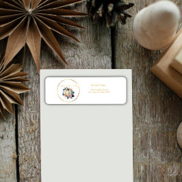 Een kleine pompoenherfst Herfst Floral Baby shower Etiket