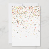 Een kleine pompoenherfst Herfst Floral Baby shower Kaart (Achterkant)