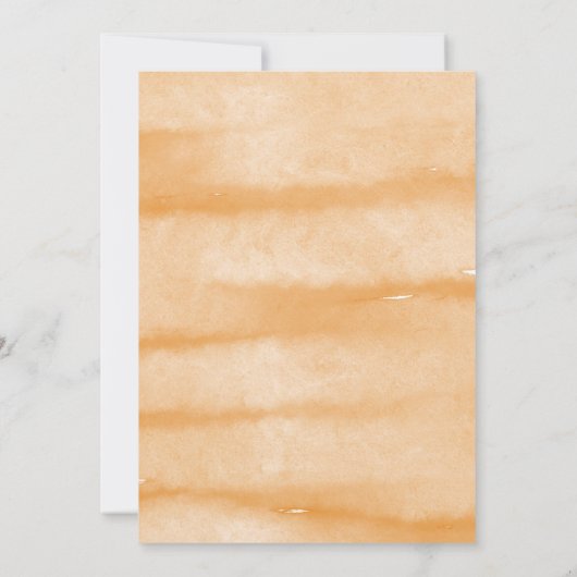 Een kleine pompoenherfst Herfst Floral Baby shower Kaart (Achterkant)