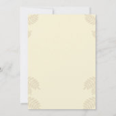 Een kleine pompoenherfst Herfst Floral Baby shower Kaart (Achterkant)