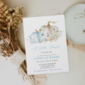 Een kleine pompoenjongen Herfst Baby shower Kaart