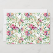 Een kleine pompoenmeisje Floral bedankt Kaart (Achterkant)