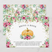 Een kleine pompoenmeisje Floral bedankt Kaart (Voorkant / Achterkant)