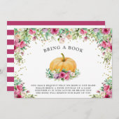 Een kleine pompoenmeisje Floral Hartelijk dank voo Kaart (Voorkant / Achterkant)