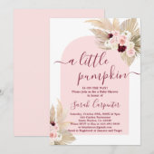 Een kleine pompoenpampas Baby shower Kaart (Voorkant / Achterkant)