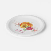 Een kleine pompoenpapier baby shower bord (Gekanteld)