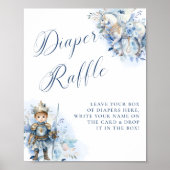 Een kleine Prince Royal Blue Diaper Raffle Poster (Voorkant)