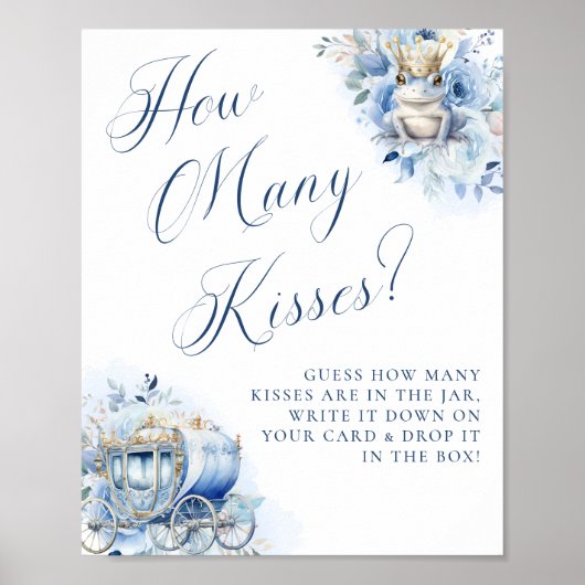 Een kleine Prince Royal Blue Shower Kusjes Poster (Voorkant)