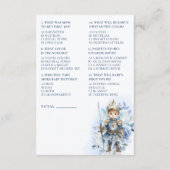 Een kleine Prince Royal Blue Shower, wie weet? Informatiekaartje (Achterkant)