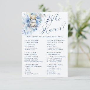 Een kleine Prince Royal Blue Shower, wie weet? Informatiekaartje