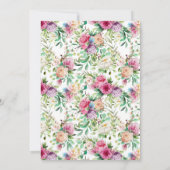 Een kleine Princess Floral Verjaardag Kaart (Achterkant)