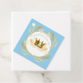 Een kleine prins is onderweg naar baby Invitation Bedankjes Labels (In situ)