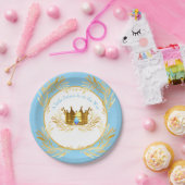 Een kleine prins is onderweg naar baby Invitation Papieren Bordje (Feest)