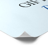 Een kleine prins is op weg naar het Baby shower Poster (Hoek)