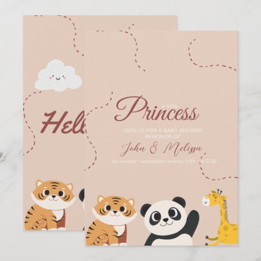 Een kleine prins komt eraan. kaart (Voorkant / Achterkant)