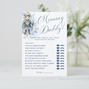 Een Kleine Prins Koninklijk Blauwe Douche Mama of Informatiekaartje